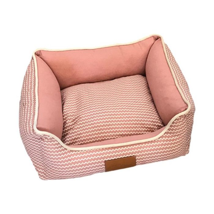 Square Pink Dog Bed