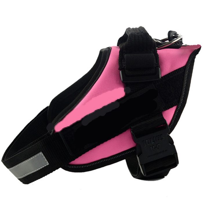 pink dog harness